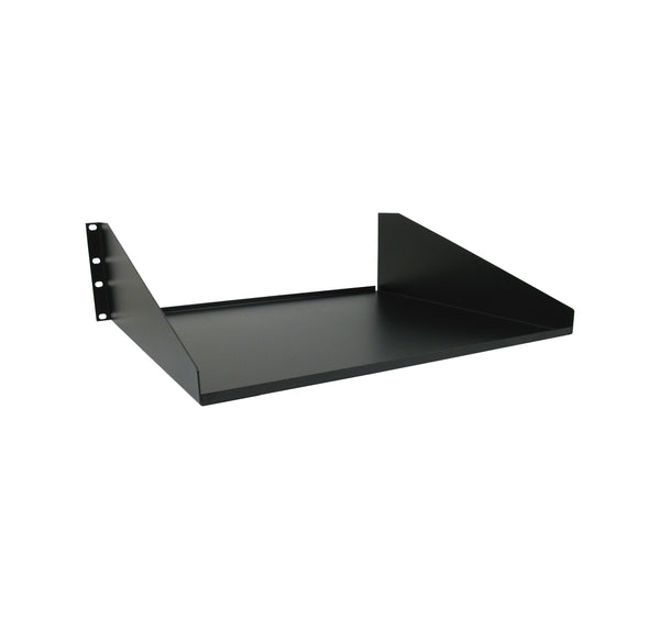 3U Non Vented Shelf - Black - J2R Cabling Supplies