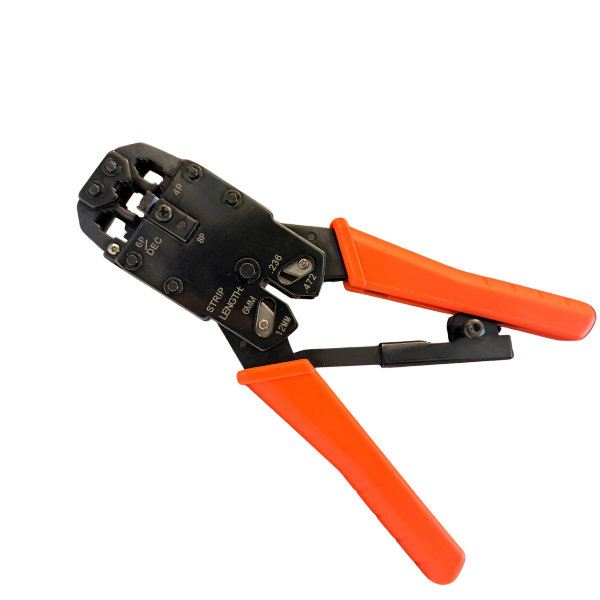 Professional Crimper for RJ11 and RJ45 Modular Plugs - J2R Cabling Supplies