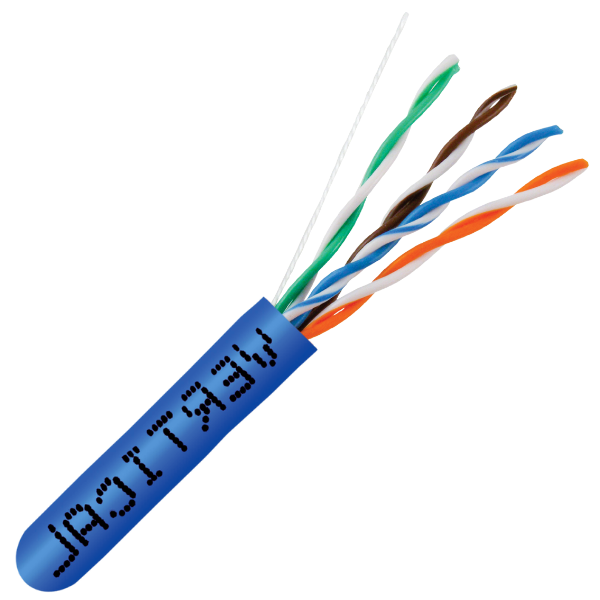 🦅 CAT6 550MHz Plenum Rated Cable - Made in USA - 1000ft. - J2R Cabling Supplies