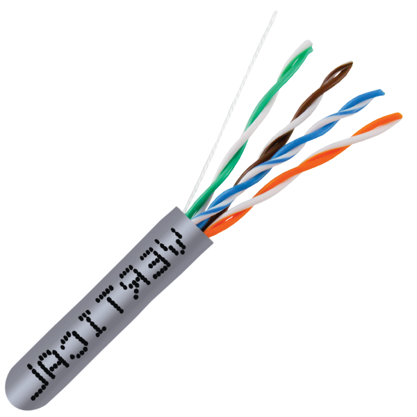 🦅 CAT6 550MHz Plenum Rated Cable - Made in USA - 1000ft. - J2R Cabling Supplies