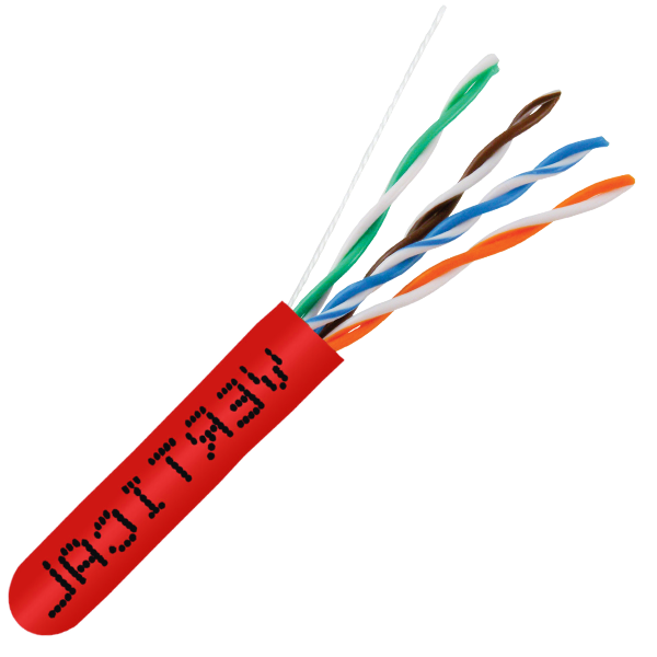 🦅 CAT6 550MHz Plenum Rated Cable - Made in USA - 1000ft. - J2R Cabling Supplies