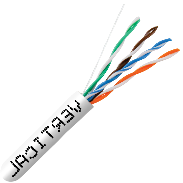 🦅 CAT6 550MHz Plenum Rated Cable - Made in USA - 1000ft. - J2R Cabling Supplies