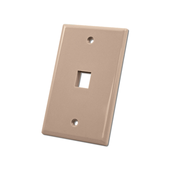1 Port Wall Plate - J2R Cabling Supplies