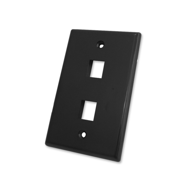 2 Port Wall Plate - J2R Cabling Supplies