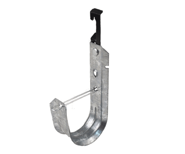 J-Hook. 2" Pre-Galvanized Steel w/ Wing for 1/4'' Rod - J2R Cabling Supplies