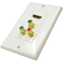 1 HDMI and 3 RCA Wall Plate - White - J2R Cabling Supplies