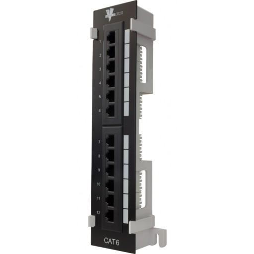 12 Ports CAT6 Mini Patch Panel - J2R Cabling Supplies