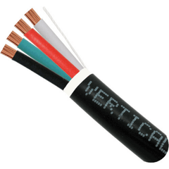 16 AWG 4 Conductor Direct Burial Audio Cable - 500ft. - Black