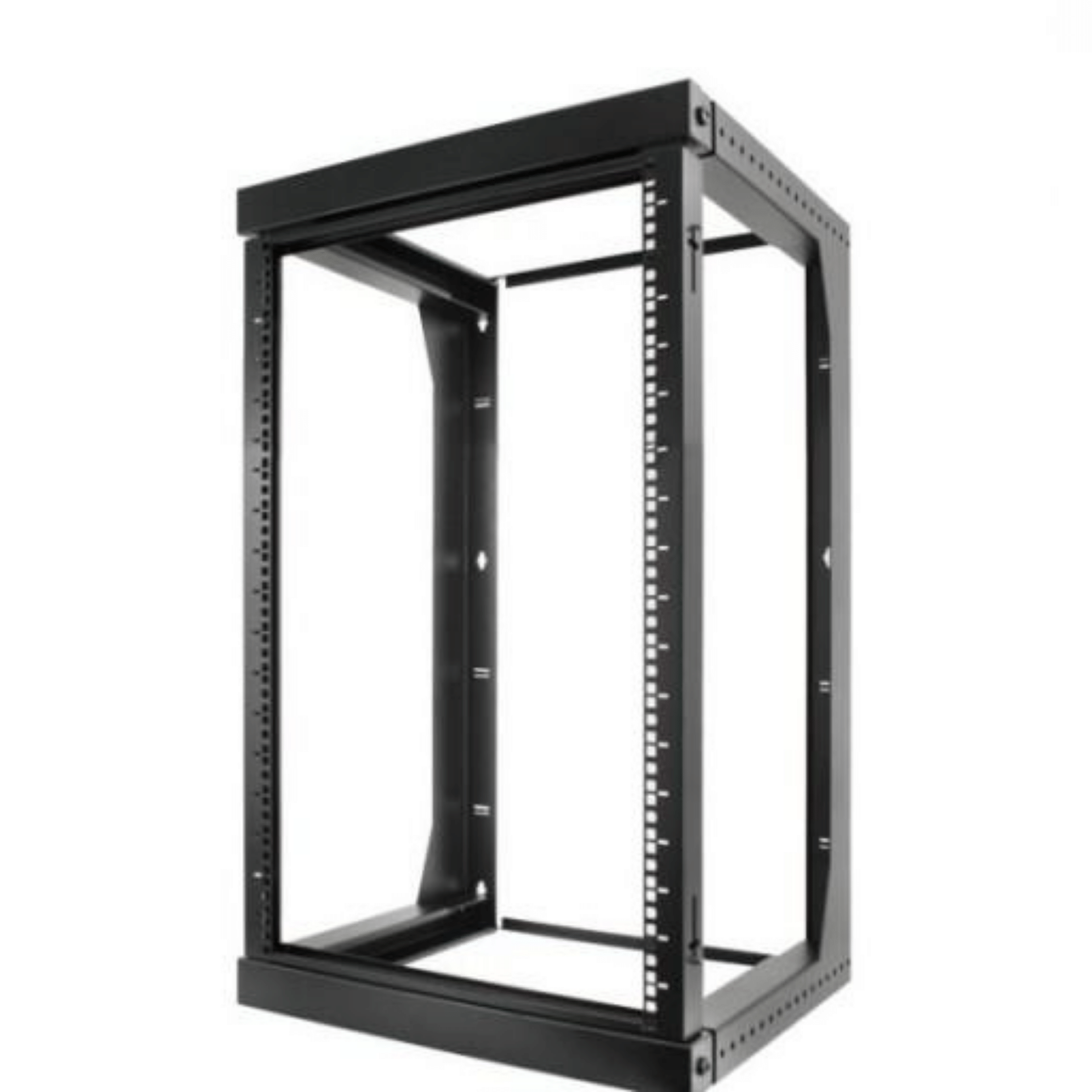 16U Open Wall Mount Frame Rack with Hinge - J2R Cabling Supplies