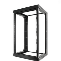 16U Open Wall Mount Frame Rack with Hinge