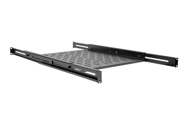 1U 4 Point Heavy Duty Vented Adjustable Shelf - J2R Cabling Supplies
