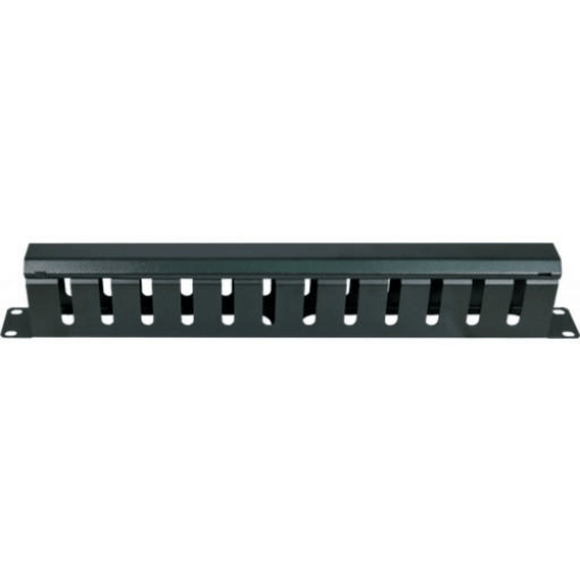 1U Horizontal Wire Manager with cover - J2R Cabling Supplies