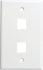 2 Port Wall Plate - J2R Cabling Supplies