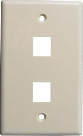 2 Port Wall Plate - J2R Cabling Supplies