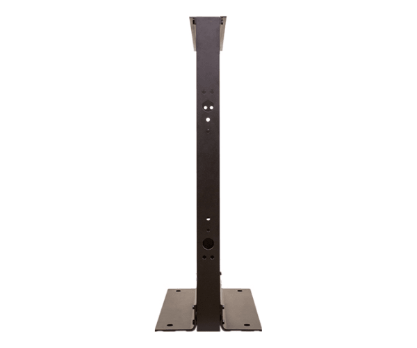 20U 2 Post Open Rack - Aluminum Frame - Black - J2R Cabling Supplies