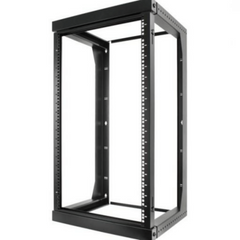 20U Open Wall Mount Frame Rack with Hinge