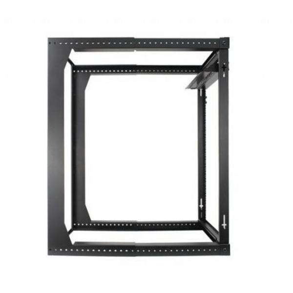 20U Open Wall Mount Frame Rack with Hinge - Open Box - J2R Cabling Supplies