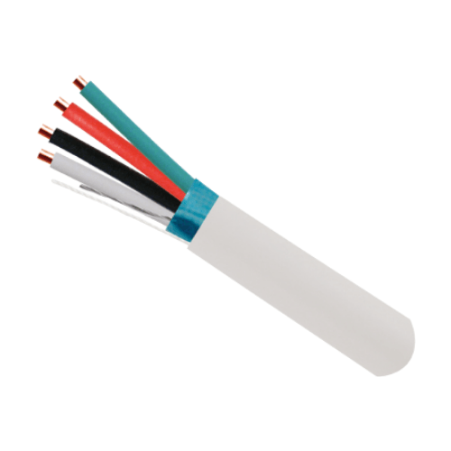 22AWG, 4 Bare Copper Conductors, Solid, Shielded - J2R Cabling Supplies