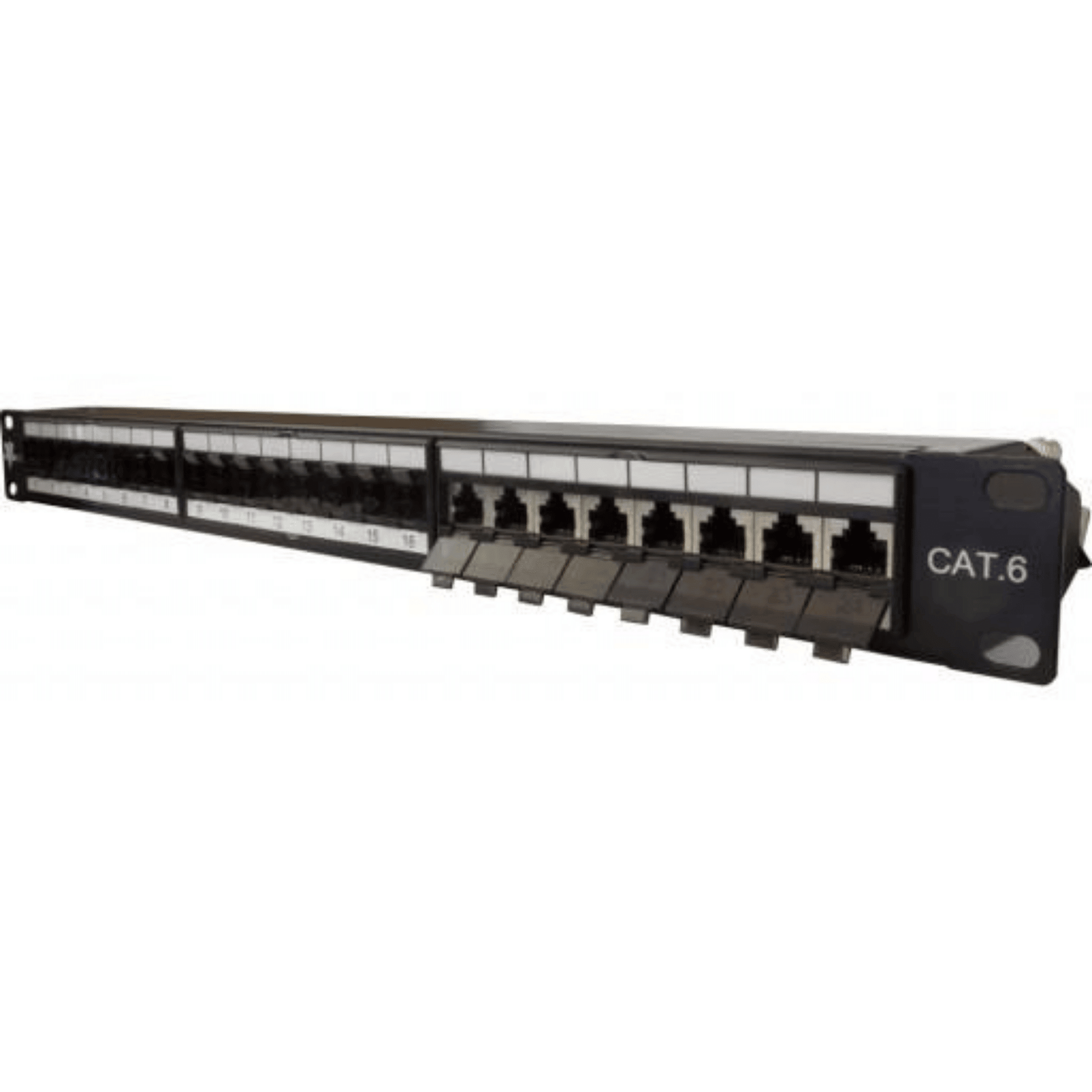 24 Port CAT6 Shielded Patch Panel - Krone Type Terminal - J2R Cabling Supplies