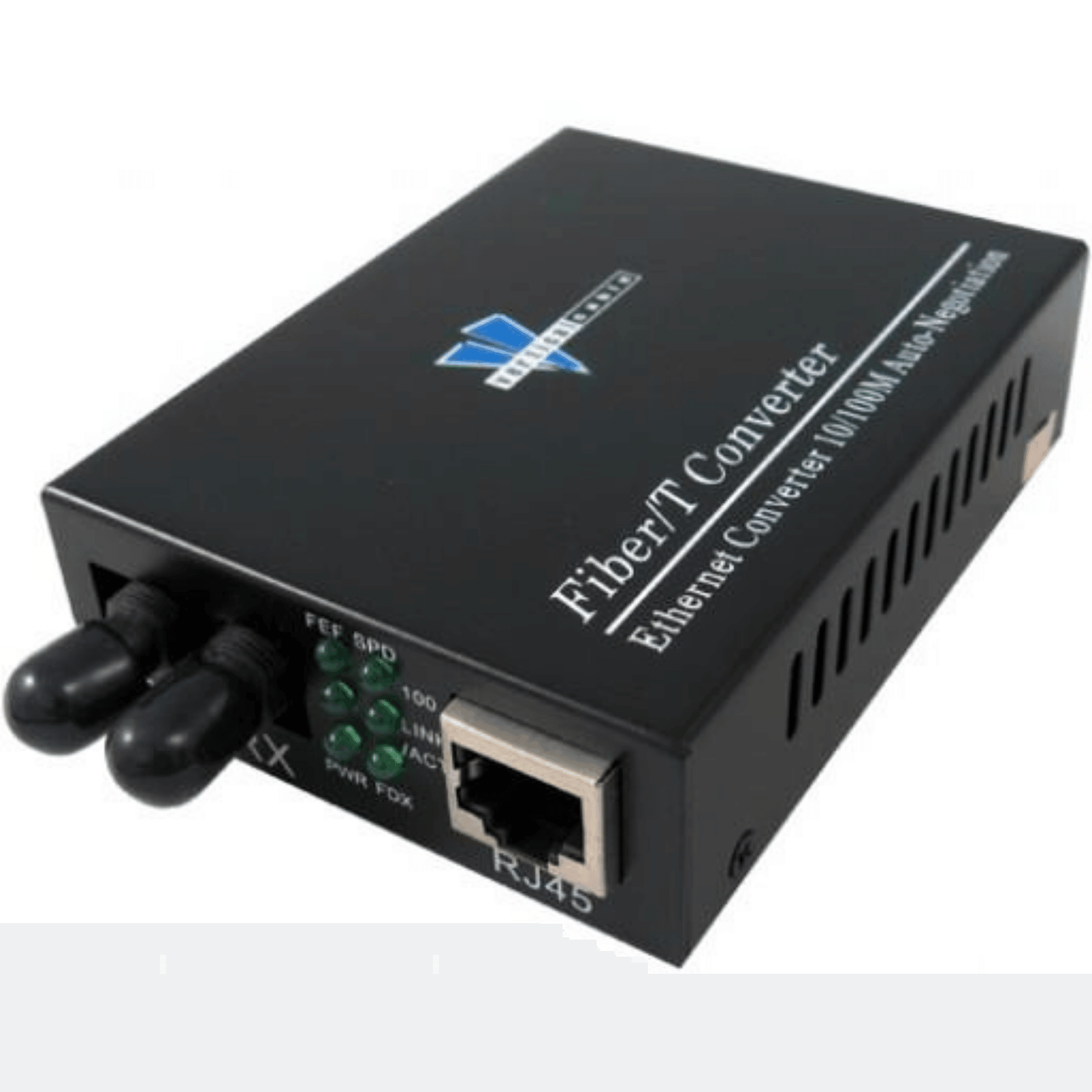 2Km 10/100 Base-TXFX Bridge Multi-Mode Media Converter - ST Connector - J2R Cabling Supplies
