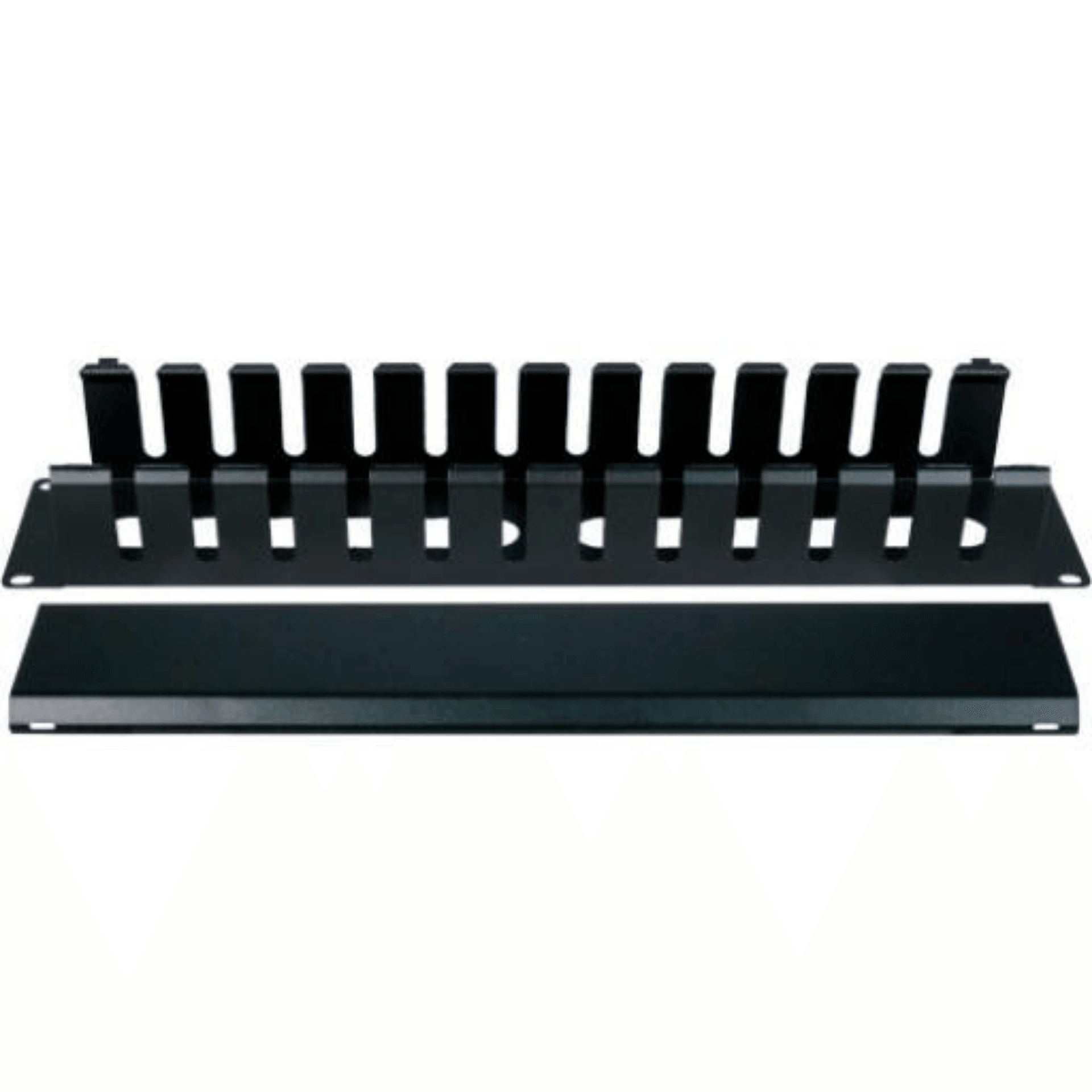 2U Horizontal Wire Manager with cover - J2R Cabling Supplies