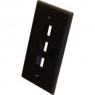 Use with Standard Keystone Jacks and other standard inserts.  Size: 23/4