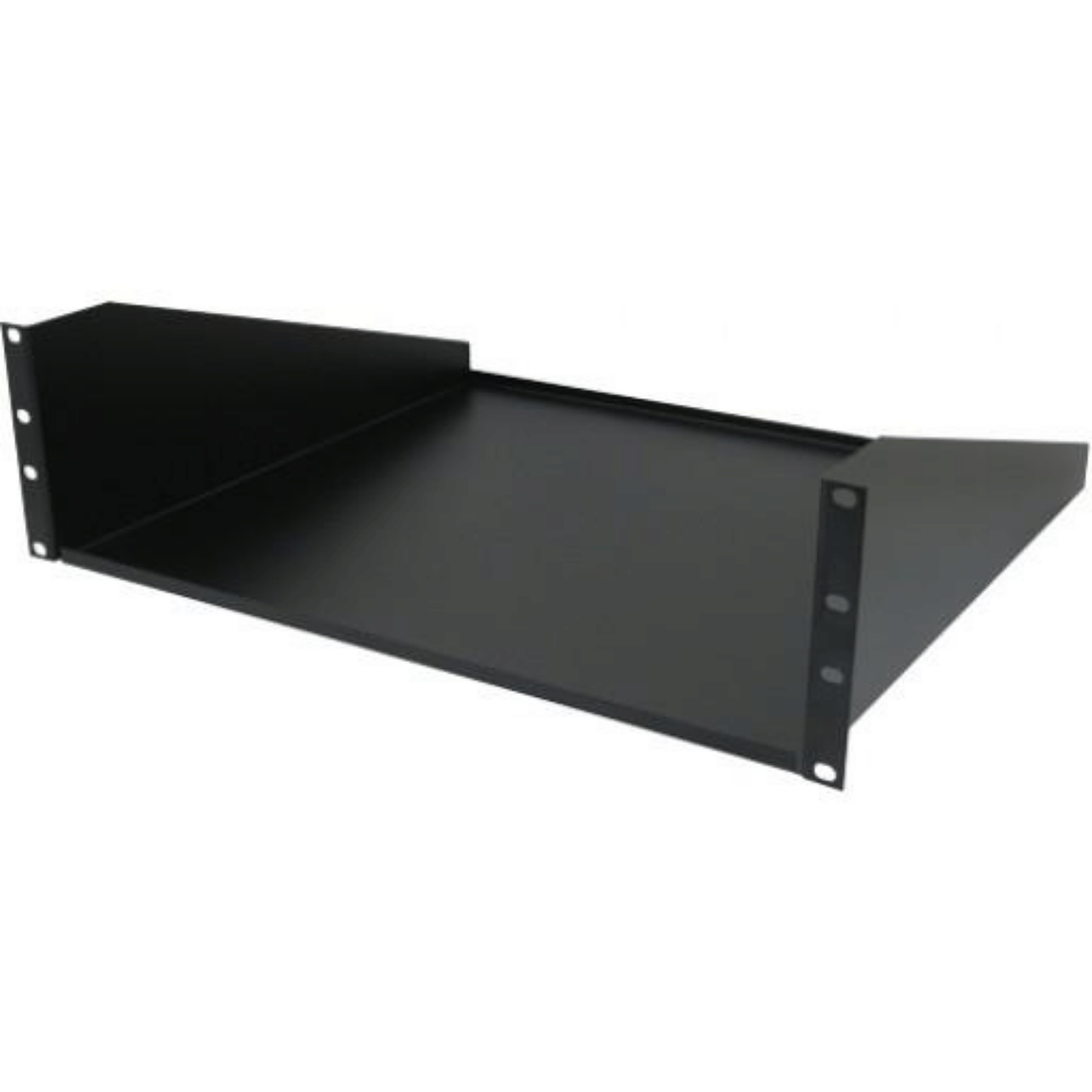 3U Non Vented Shelf - Black - J2R Cabling Supplies
