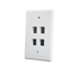 4 Port Wall Plate - J2R Cabling Supplies