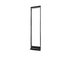 45U 2 Post Open Rack - Aluminum Frame - Black - J2R Cabling Supplies