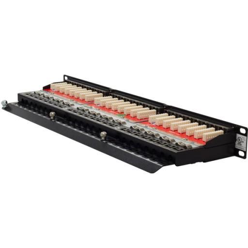 48 Port CAT6A Shielded Patch Panel - Krone Type Terminal - J2R Cabling Supplies
