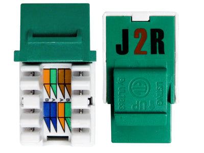 50 PACK - CAT5E Keystone Jack - J2R Cabling Supplies