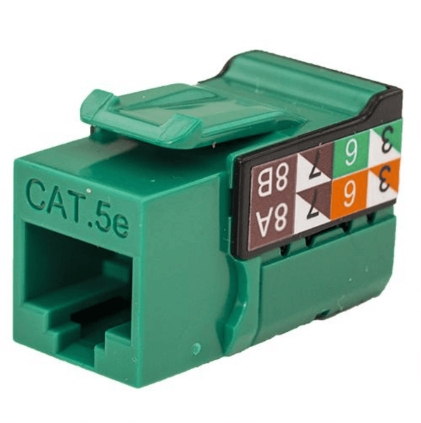 50 PACK - CAT5E Keystone Jack V-MAX Series - J2R Cabling Supplies