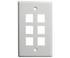 6 Port Wall Plate - J2R Cabling Supplies