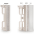 66 Block with Bracket and Cover - J2R Cabling Supplies