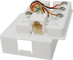 6C Modular Telephone Surface Jack