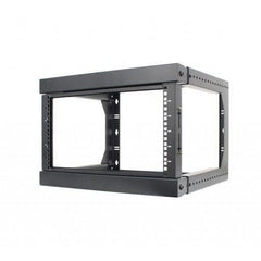 6U Open Wall Mount Frame Rack with Hinge