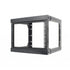 8U Open Wall Mount Frame Rack with Hinge - J2R Cabling Supplies