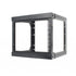 9U Open Wall Mount Frame Rack with Hinge - J2R Cabling Supplies