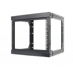 9U Open Wall Mount Frame Rack with Hinge