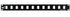 Blank Patch Panel - 12 Port - Black - J2R Cabling Supplies