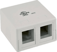 Blank Surface Mount Box, 2-Port