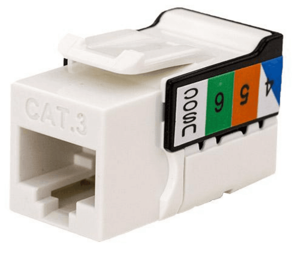 CAT3 Keystone Jacks V-Max - J2R Cabling Supplies