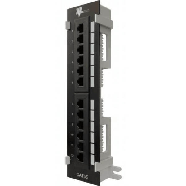 CAT5e 12 Port Ethernet Mini Patch Panel - J2R Cabling Supplies