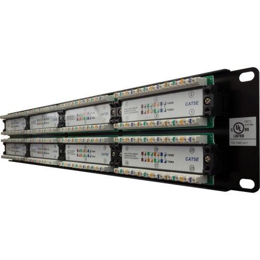 CAT5e 48 Port Ethernet Patch Panel - J2R Cabling Supplies