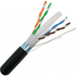 CAT6 550MHz Shielded Direct Burial Outdoor Cable - 1000ft. - Black - J2R Cabling Supplies