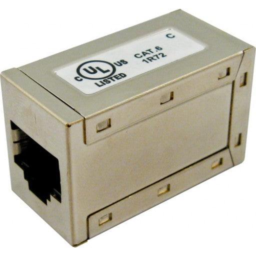 CAT6 RJ45 to RJ45 Shielded Inline Coupler - J2R Cabling Supplies