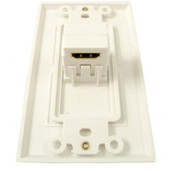 HDMI 1 Port Wall Plate 90 Degree - White