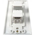 HDMI 2 Port Wall Plate 90 Degree - White - J2R Cabling Supplies