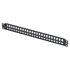 High-Density Blank Rack Mount Panel, 48 Port Keystone Module - 1U - Black - J2R Cabling Supplies