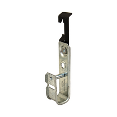 J-Hook. 3/4" Galvanized Steel w/ Wing, #12 to 1/4'' Rod